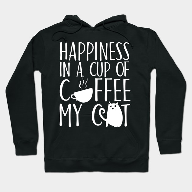 Happiness in a cup of coffee My cat Hoodie by catees93